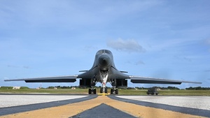 The 34th Expeditionary Bomb Squadron continues flying missions from Andersen Air Force Base during BTF 25-1