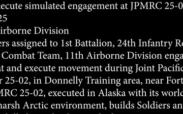 Arctic Angels React to Contact During JPMRC 25-02