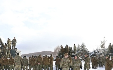 U.S. Army soldiers and Japan Ground Self Defense Forces Participate in an Equipment Exhibition at Camp Makomanai