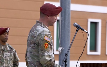 Lt. Col. Travis Toole Speaks at 54th Brigade Engineer Battalion Ceremony in Italy (raw)