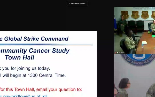 Recording: AFGSC Missile Community Cancer Study Public Town Hall - 30 January 2025