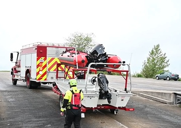 CE practices swift water training