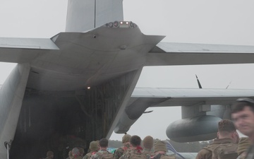 U.S. Marines with 2nd Marine Division depart for Naval Station Guantanamo Bay