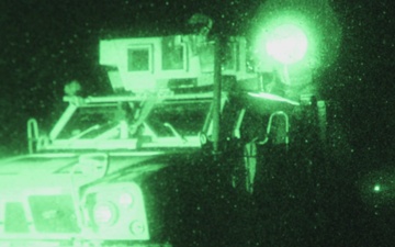 Broll: 25th DSB Conducts Night Gunnery During Operation PIKO