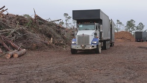 Hurricane Helene Recovery: Montgomery Chipper Site Montgomery County, Georgia.
