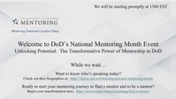 2025 DoD National Mentoring Month Event