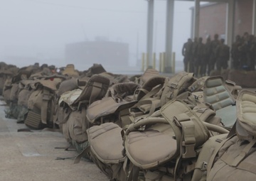 U.S. Marines with 2nd Marine Division depart for Naval Station Guantanamo Bay