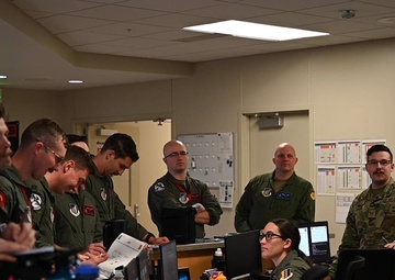 B-1B Lancers assigned to the 34th Expeditionary Bomb Squadron conduct a training mission in support of Bomber Task Force 25-1