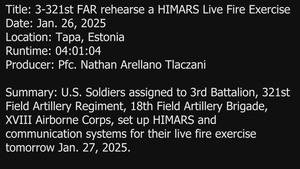 HIMARS Crews validate Skills in Estonia