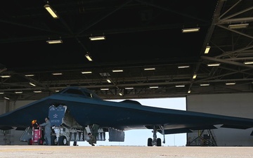 B-Roll: B-2 Takes Off For AFC Championship Game Flyover