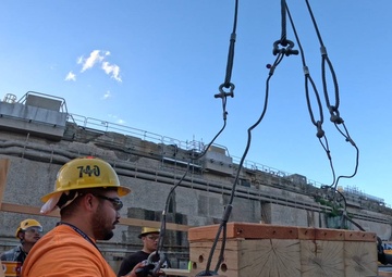 Pearl Harbor Naval Shipyard Dry Dock 1 Preparation for Docking