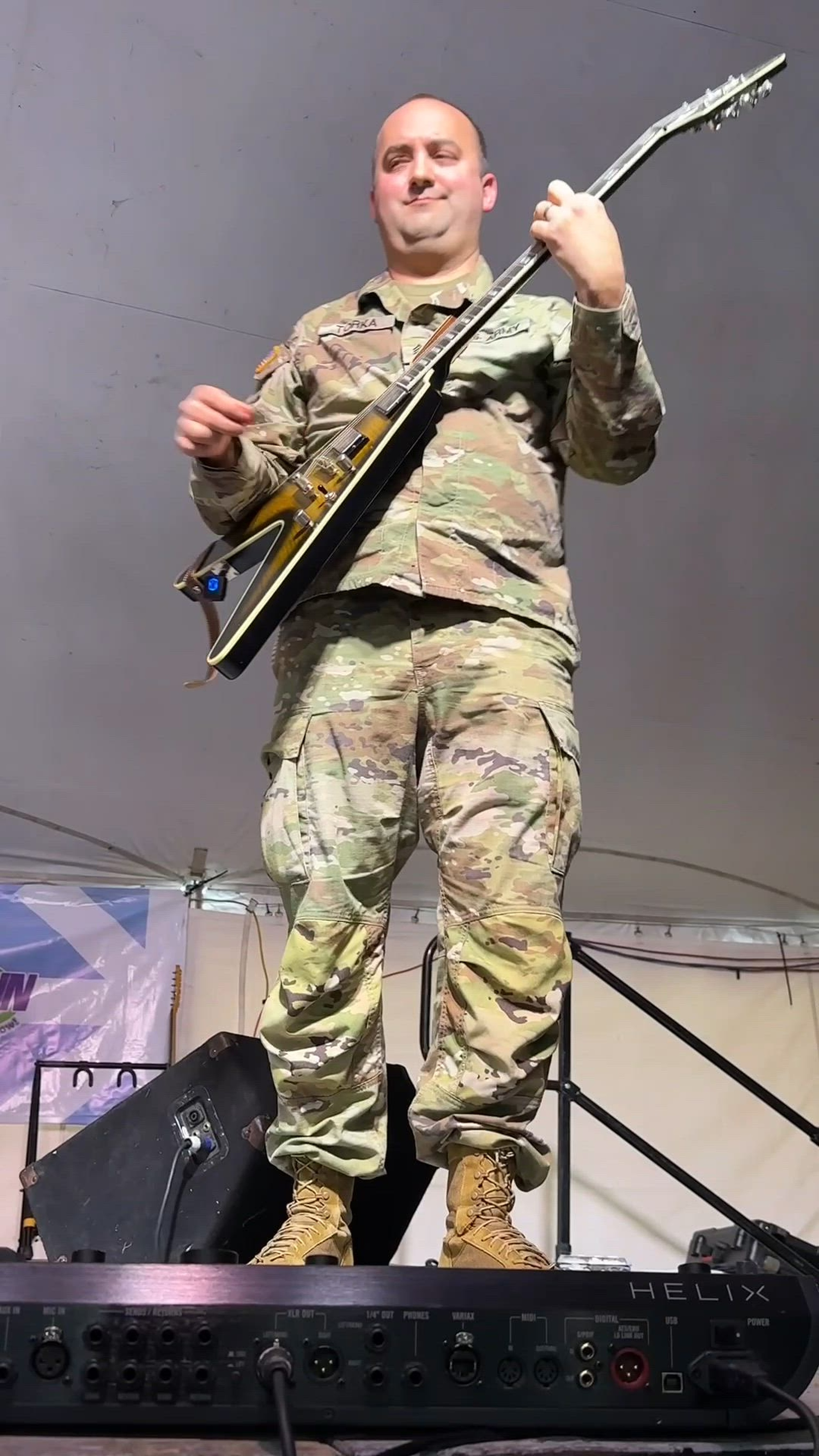 Soldiers of the 338th Army Band, 88th Readiness Division, deliver electrifying performances across multiple genres during Snowfest in Frankenmuth, Michigan, Jan. 31 and Feb. 1, 2025. From high-energy rock with Mandatory Fun to country hits with Camouflage and traditional military music, the band showcased their versatility while engaging with the community through music. (U.S. Army Reserve video by Sgt. Isaac Copeland)