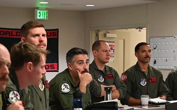 34th Expeditionary Bomb Squadron B-1B Lancers take off from Andersen AFB in support of BTF 25-1