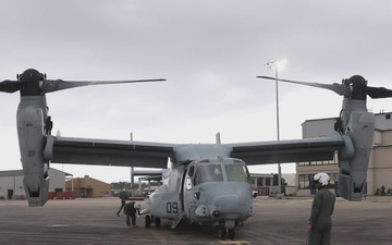 Super Bowl LIX MV-22B flyover rehearsal b-roll package