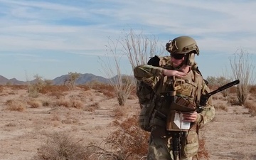 Mission Sustainment Team Airmen train desert land navigation