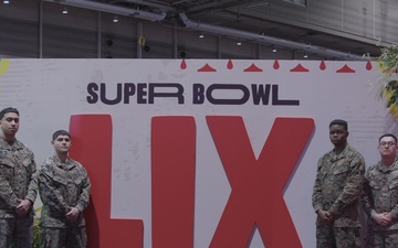 U.S. Marines participate in Super Bowl Fan Zone Experience