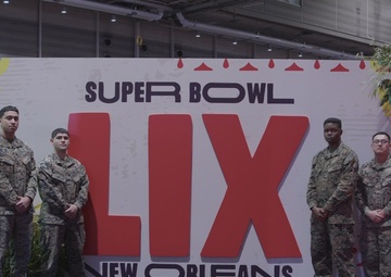 U.S. Marines participate in Super Bowl Fan Zone Experience