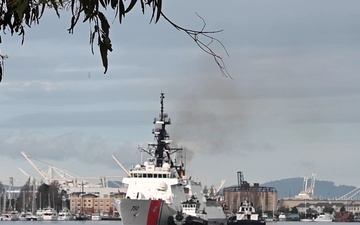 Coast Guard national security cutter returns to California from 130-day Bering Sea patrol