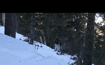 Marines with V35 conduct cold-weather patrols during Winter Mountain Leaders Course 1-25