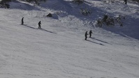 Marines in Winter Mountain Leaders Course 1-25 practice downhill skiing