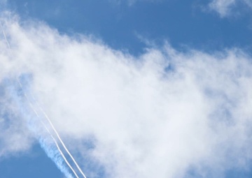 Thunderbird #8 site surveys Beale AFB ahead of June Air and Space Show