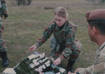 SFAB medical advisors advise and assess Republic of Macedonia medical training