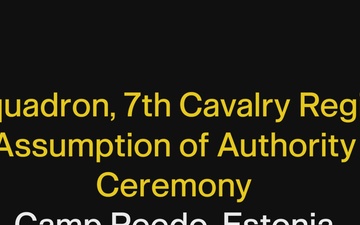 5-7 Cav Assumption of Authority Ceremony