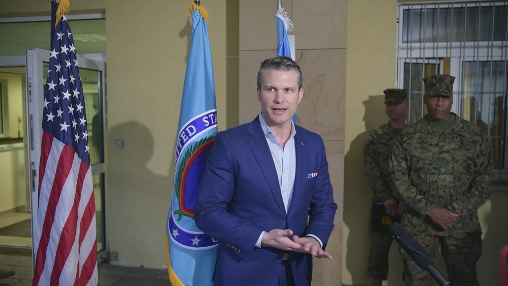 DVIDS - Video - SecDef Hegseth Briefs Media in Stuttgart, Germany