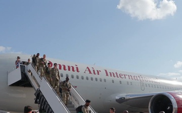 Bravo Battery, 1st Battalion, 1st Air Defense Artillery Regiment returns from Middle East deployment B-Roll