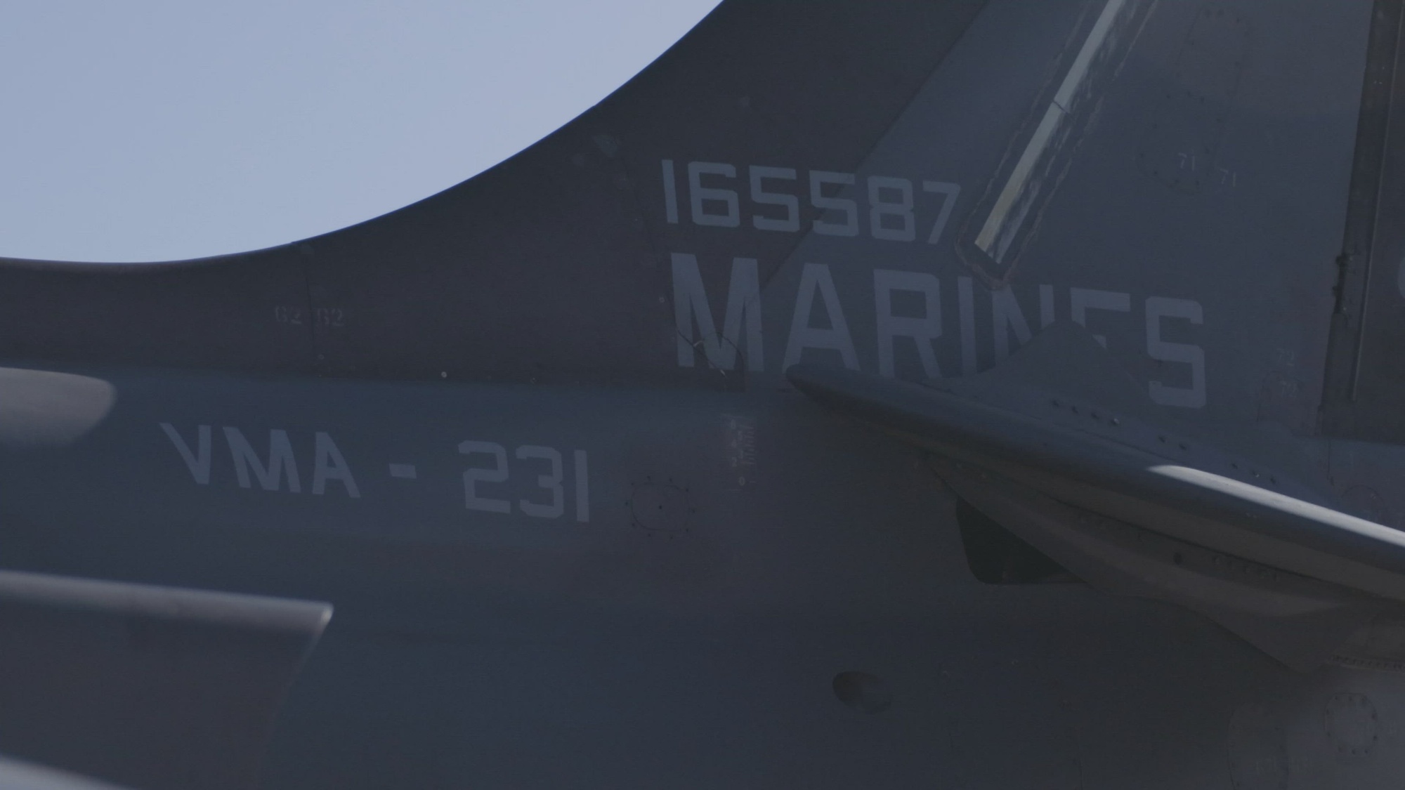 U.S. Marines with Marine Fighter Attack Squadron (VMA) 231 conduct pre-flight inspections at Naval Air Facility (NAF) El Centro, California, Feb. 11, 2025. VMA-231 deployed to NAF El Centro to conduct unit-level training and support Marine ground units during Service Level Training Exercise 1-25, a series of exercises designed to prepare Marines for operations around the globe. (U.S. Marine Corps video by Cpl. David Ornelas Baeza)
