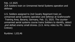 2CR Soldiers train on counter-unmanned aerial systems