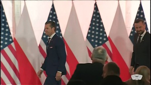 Hegseth, Poland Defense Minister Brief Media