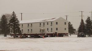 Contractors move second of five World War II-era barracks in 2025 at Fort McCoy, Part 1