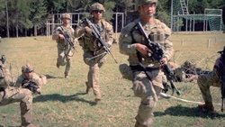 Sky Soldiers and Somali Danab breach concertina wire in Kenya during Justified Accord 2025