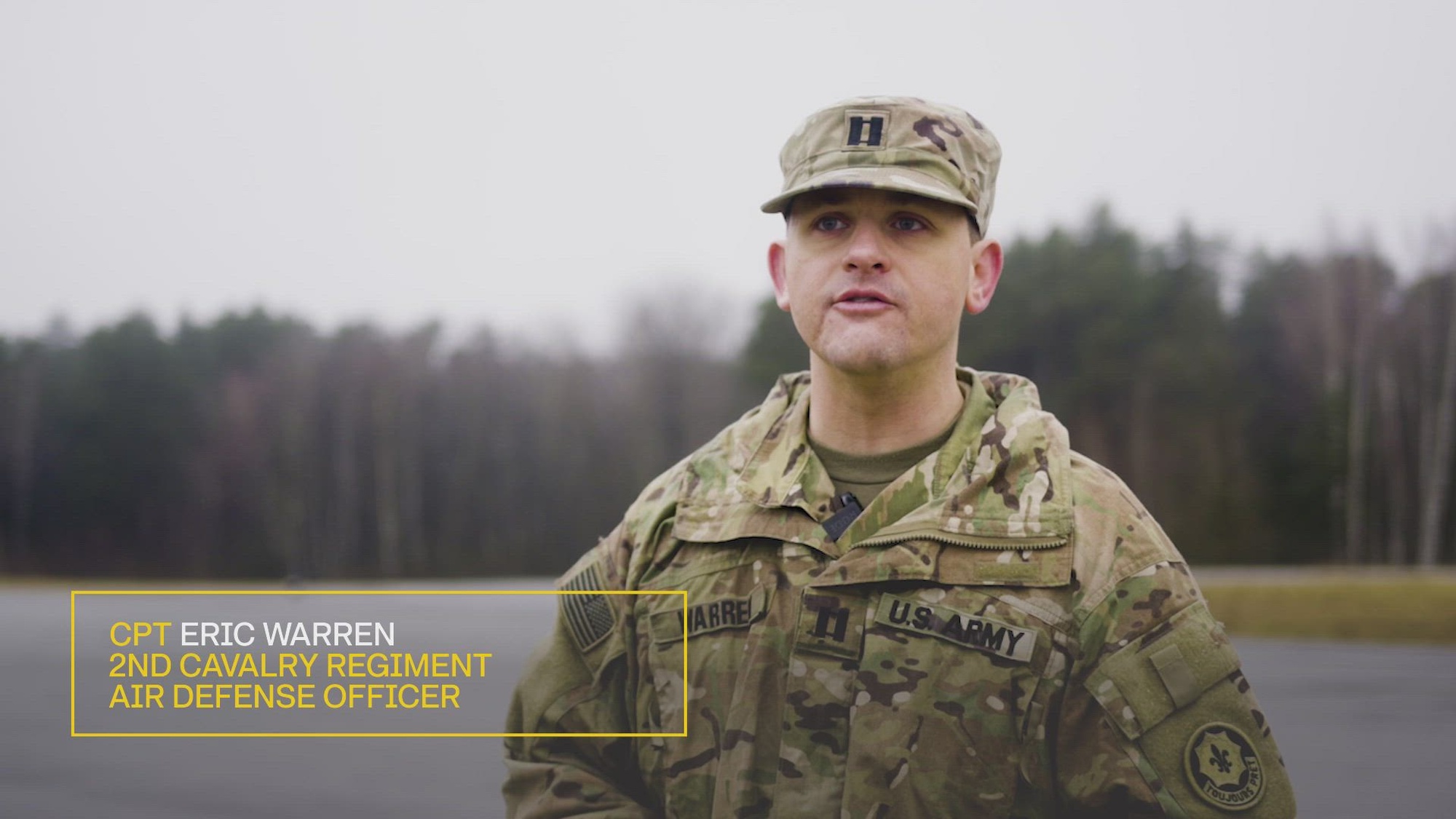 U.S. Soldiers assigned to 2nd Cavalry Regiment train to defend against unmanned aerial systems at Grafenwoehr Training Area, Bavaria, Germany, Feb. 11-13, 2025. The counter-unmanned aerial systems course trains Soldiers in enemy small drone threat detection and defense. (U.S. Army video by Spc. Elijah Magaña)