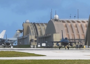 U.S. Air Force F-16 Taxi B-roll