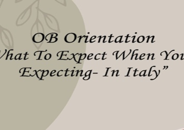 What to Expect When You’re Expecting In Italy