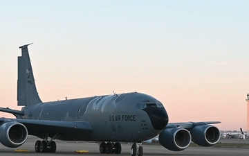 50th Air Refueling Squadron refuels fighter aircraft during Bamboo Eagle 25-1