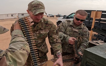 378th ESFS Defenders Train with M240B Machine Gun