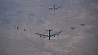 U.S. Air Force B-52s, F-15 team up with Iraqi Air Force F-16s in the CENTCOM AOR