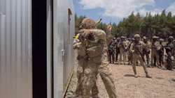 B-Roll: US, UK troops conduct building clearance training during Justified Accord 2025