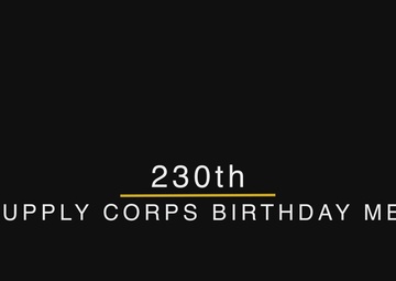 Supply Corps 230th Birthday