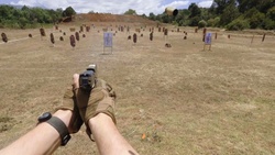 B-Roll: 173rd Airborne Brigade conducts M9 live-fire weapons familiarization in Kenya during Justified Accord 2025