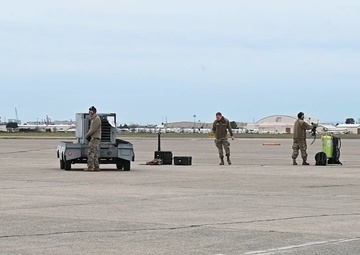Air Mobility Command’s AMXS and MXS Airmen ensure KC-135 Stratotankers stay mission ready during Bamboo Eagle 25-1