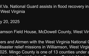 B-Roll: W.Va. National Guard assists in flood recovery in Williamson, Mingo County, West Virginia