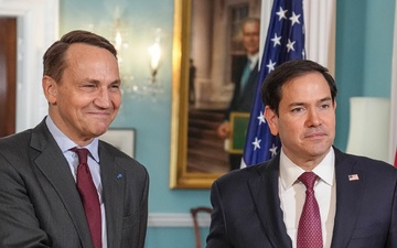 Secretary of State Marco A. Rubio meets with Polish Foreign Minister Radosław Sikorski