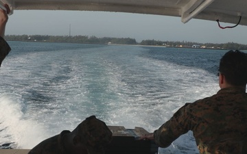 U.S. Marines with MWSS-272 travel between operational areas in the Bahamas