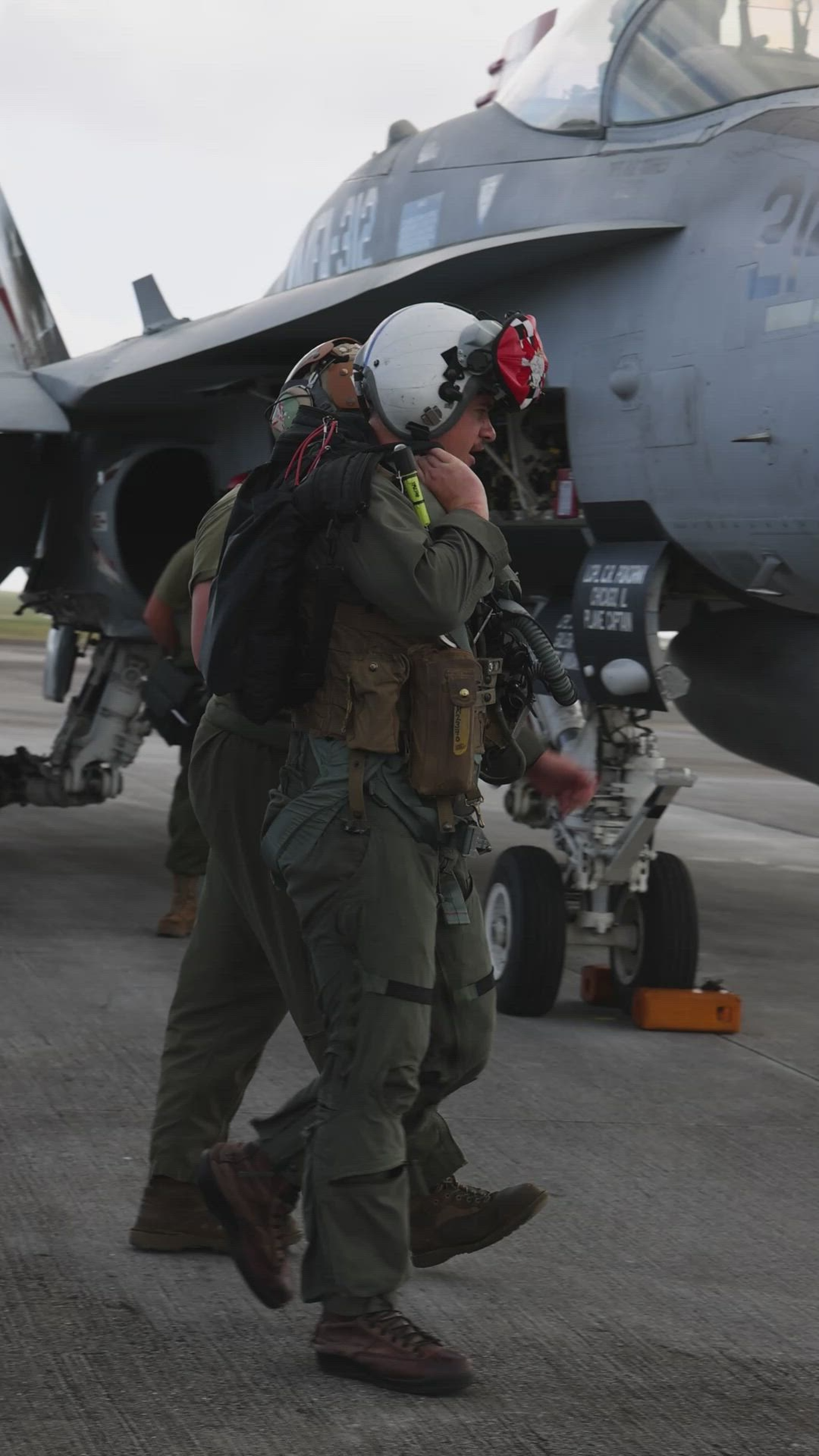 U.S. Marines with Marine Fighter Attack Squadron (VMFA) 312, Marine Aircraft Group 12, 1st Marine Aircraft Wing continue flight operations during exercise Cope North 25 at Andersen Air Force Base, Guam, Feb. 17, 2025. VMFA-312 is temporarily augmenting MAG-12, 1st MAW under the Unit Deployment Program, which aims to provide squadrons stationed in the continental United States with experience training in the Indo-Pacific. CN25 provides an optimal environment to enhance and understand the possible opportunities to continue the advancement of shared interests between allies and partners. (U.S. Marine Corps video by Cpl. Chloe Johnson)