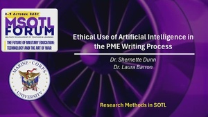 Ethical Use of Artificial Intelligence in the PME Writing Process