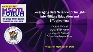 Leveraging Data Science for Insights into Military Education and Effectiveness